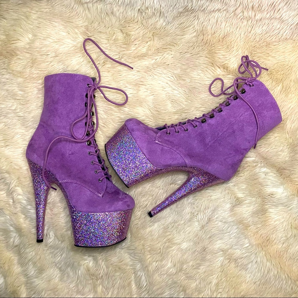 Pleasures Adore Platform Lace Up Ankle Boot